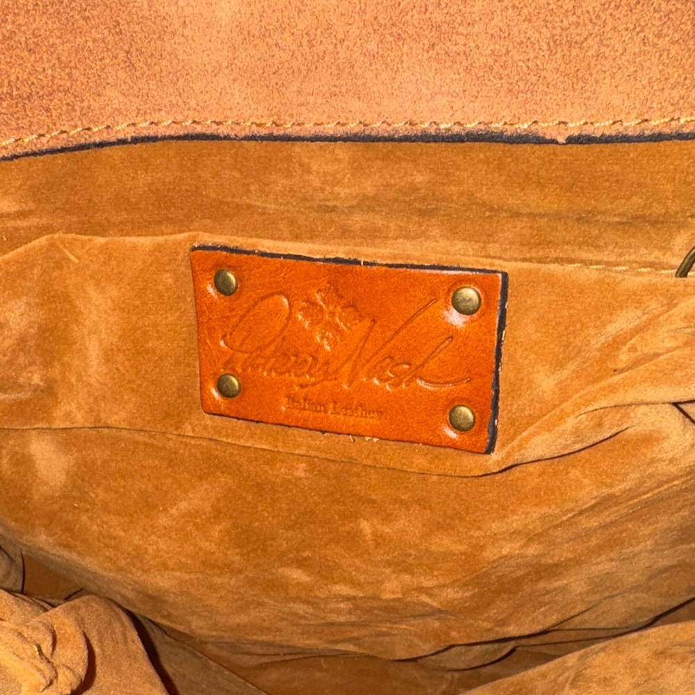 Patricia Nash Leopard and Dark Brown Shoulder Bag - Picture 3 of 4